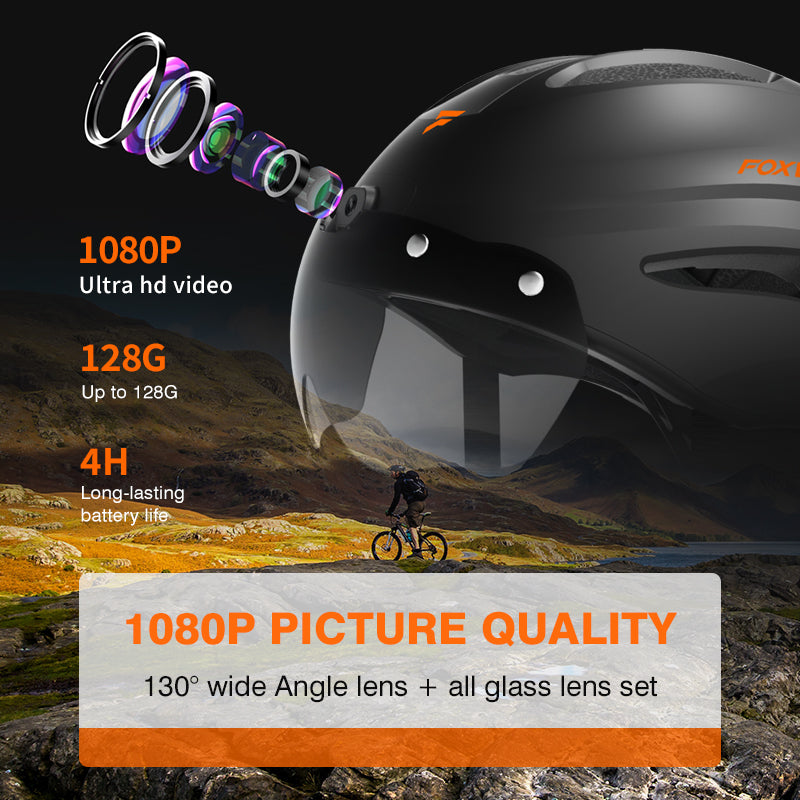 Foxwear Smart-Helm mit Kamera V8S